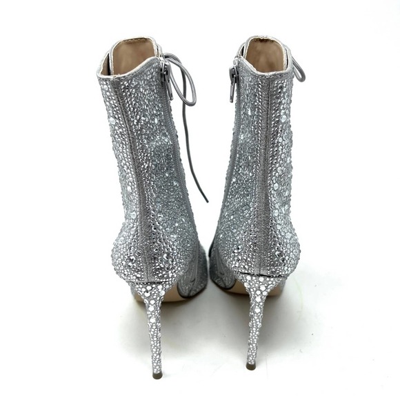 Steve Madden Valency Rhinestones Heeled Boots - Picture 4 of 11